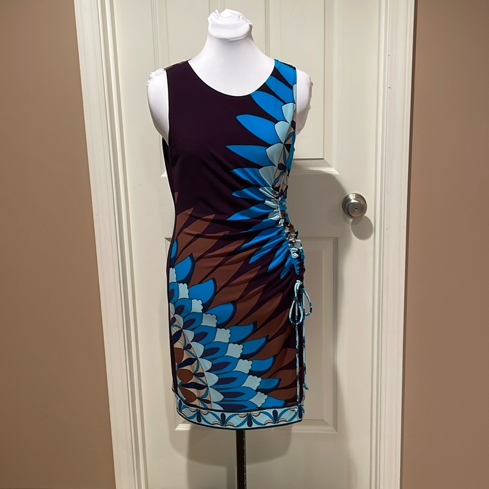 Donna Morgan Sleeveless Dress Side Cinch Size 6